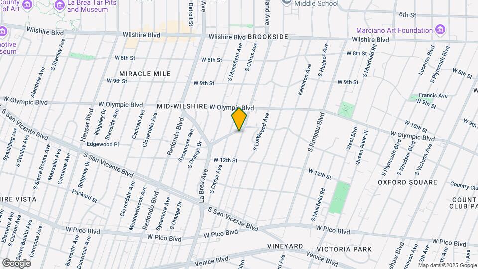 1113 S Highland Ave Mapa y Detalles de la Ubicación