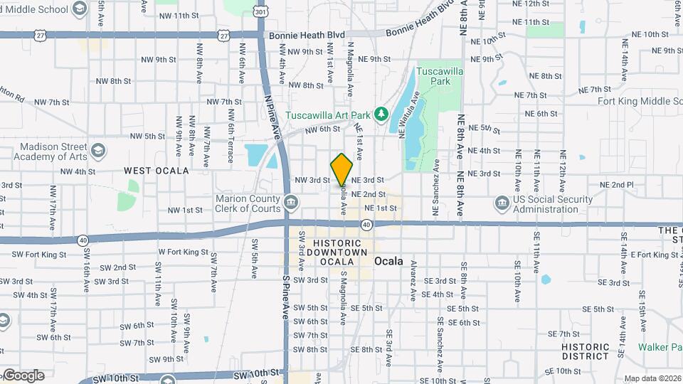 1 NW 2nd St Map and Location Details