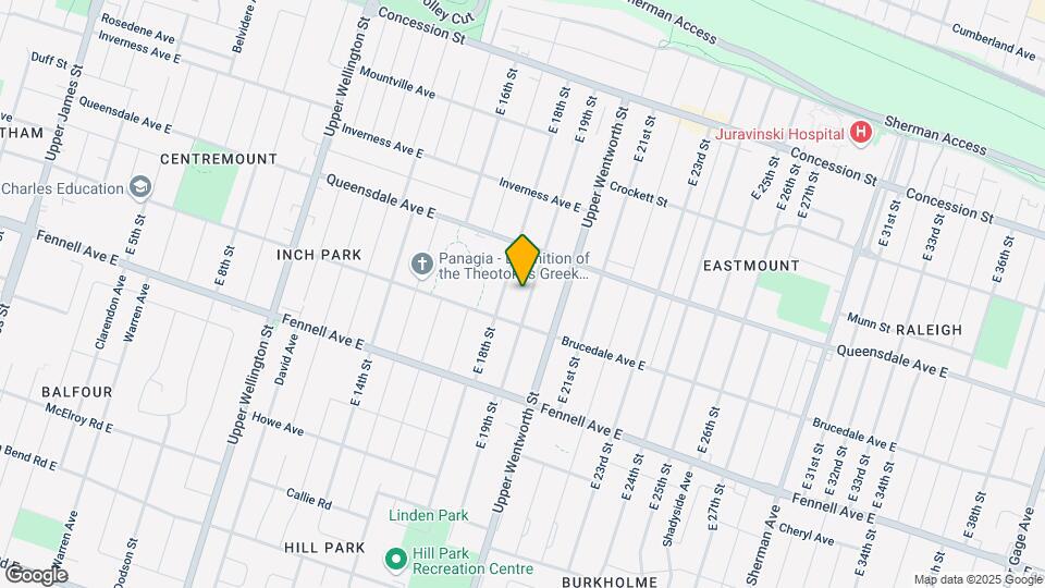 214 E 19th St Map and Location Details