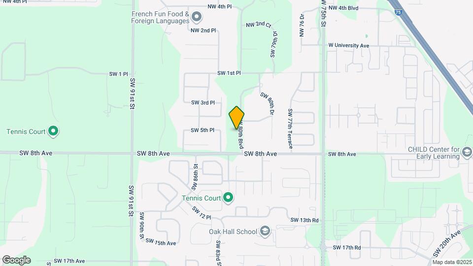 608 SW 80th Blvd Map and Location Details