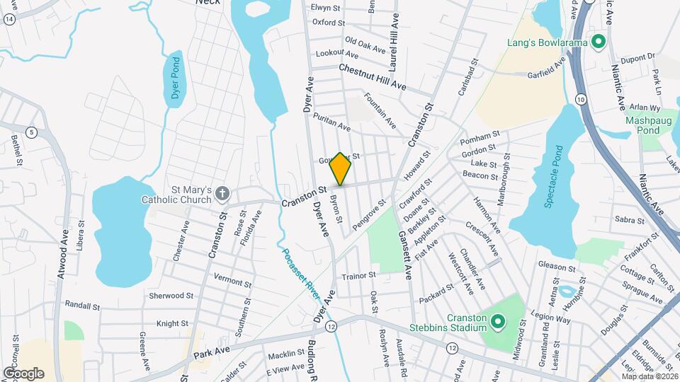 1340 Cranston St Map and Location Details