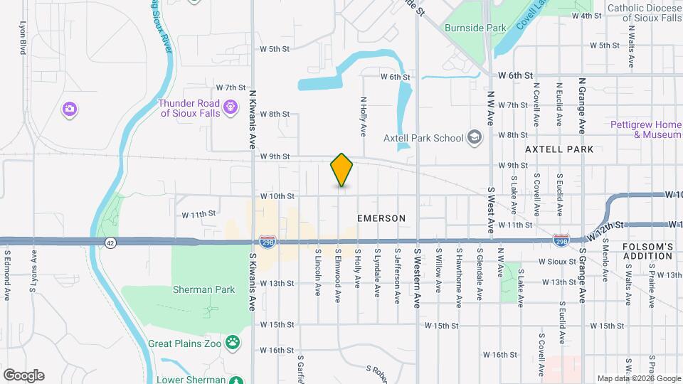 2108 W 10th St Map and Location Details