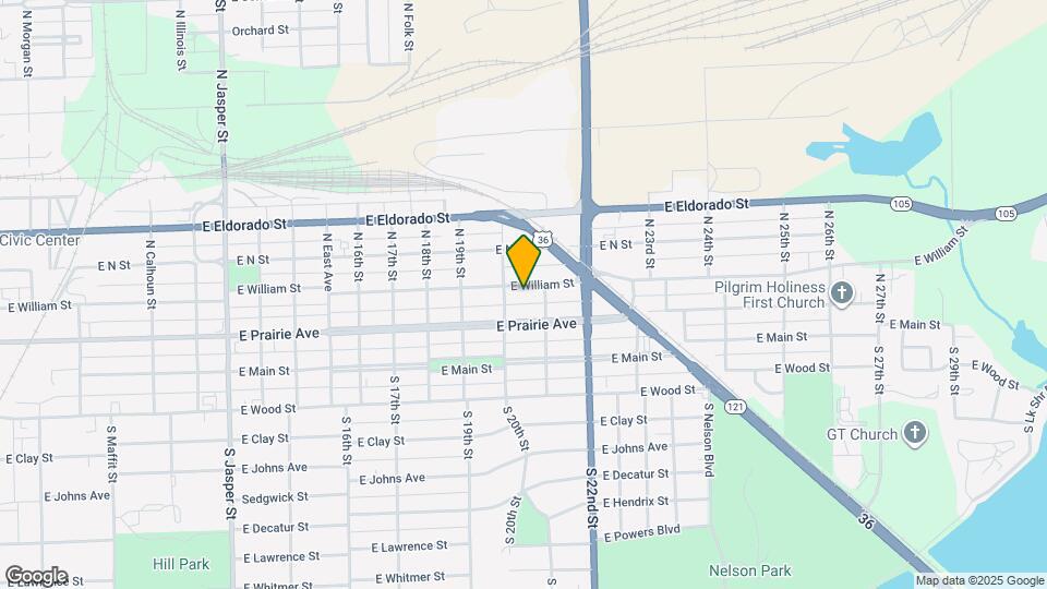 2035 E William St Map and Location Details