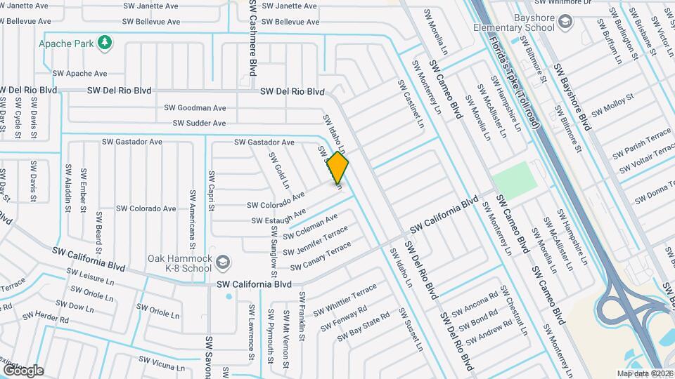1001 SW Estaugh Ave Map and Location Details