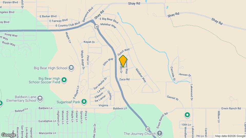 344 Downey Dr Map and Location Details