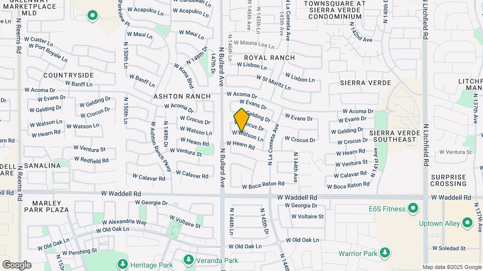 14625 W Watson Ln Map and Location Details