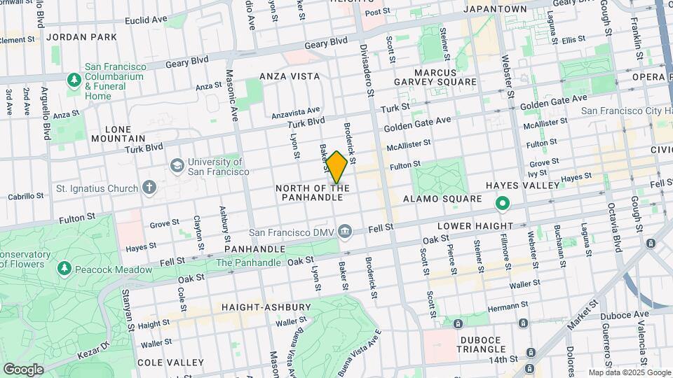 518-522 Baker Street, San Francisco, CA 94117 Mapa y Detalles de la Ubicación