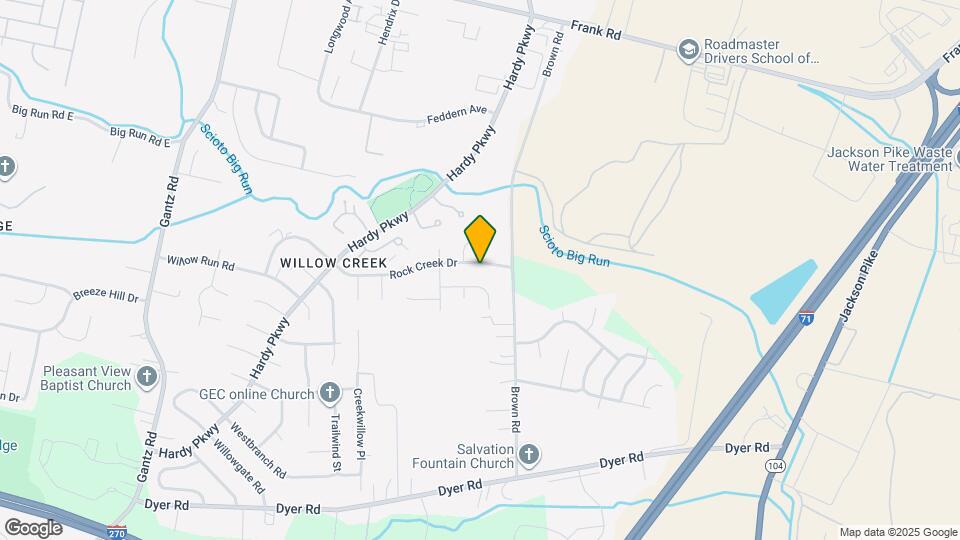 1605 Rock Creek Dr Map and Location Details