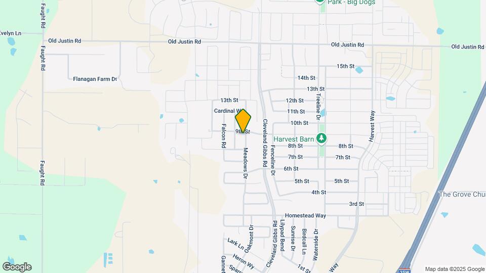 821 Meadows Dr Map and Location Details