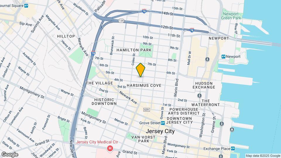603 Jersey Ave Map and Location Details