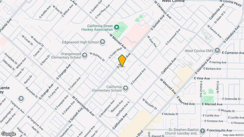 1330 S Sunset Ave Map and Location Details