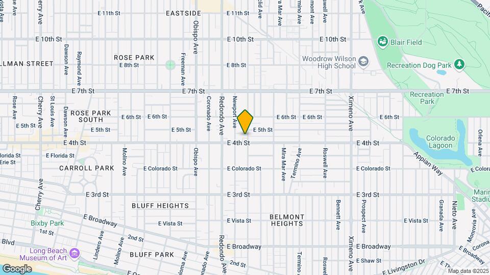 421 Loma Ave Mapa y Detalles de la Ubicación