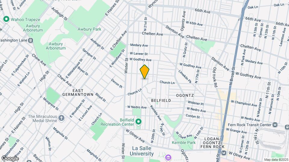 6025 N 21st St Map and Location Details