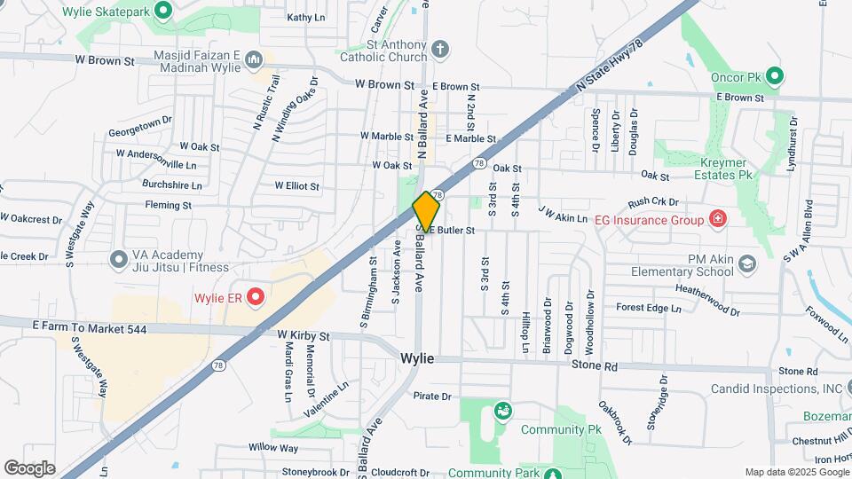 303 S Ballard Ave Map and Location Details