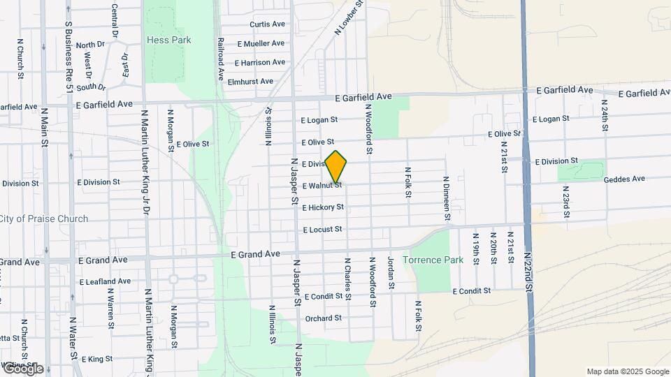 1349 E Walnut St Mapa y Detalles de la Ubicación