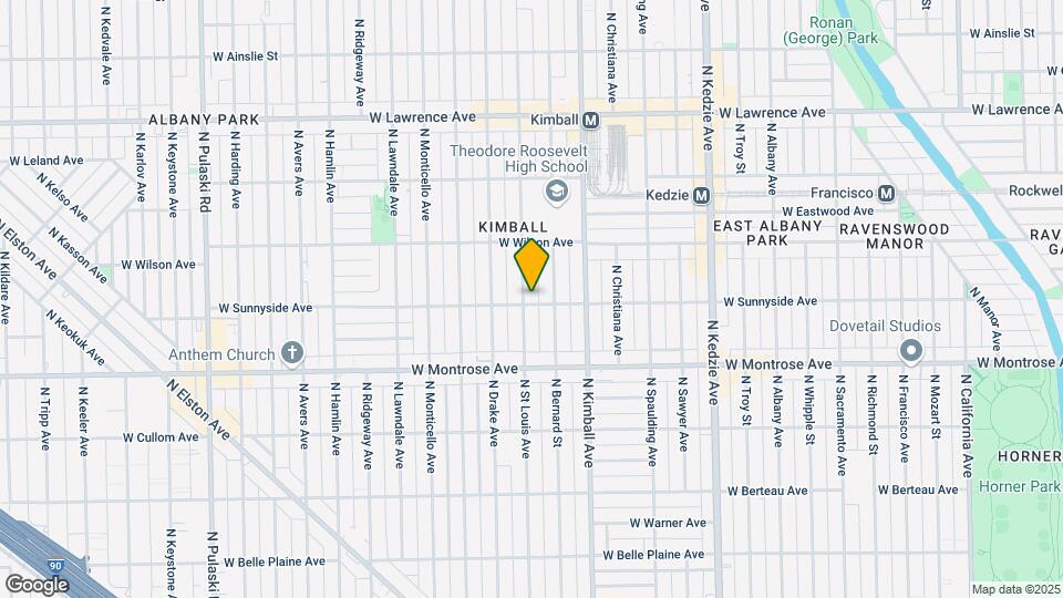 4501 N St Louis Ave Map and Location Details
