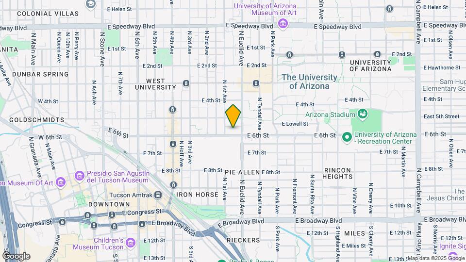 721 E 6th St Map and Location Details