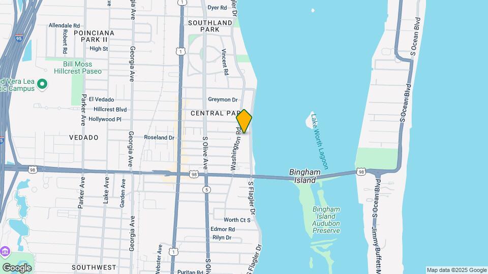 3701 S Flagler Dr-Unit -304 Map and Location Details