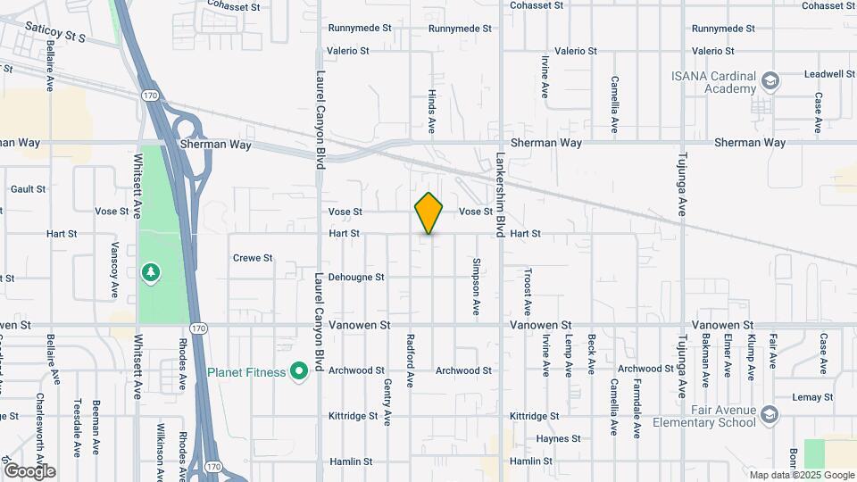 6945 Hinds Ave Mapa y Detalles de la Ubicación
