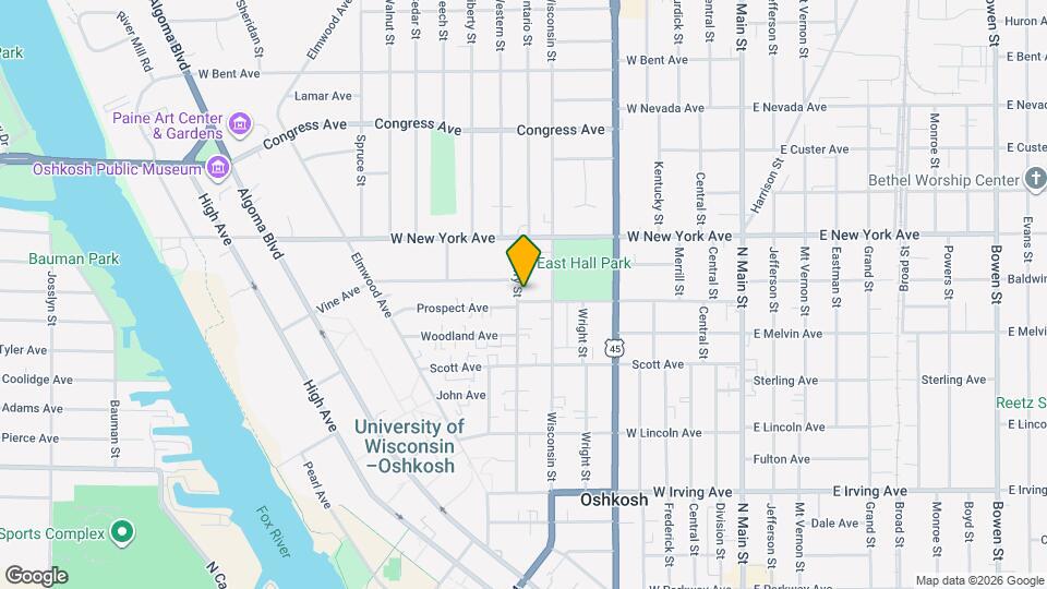 1108 Cherry St, Unit Lower Mapa y Detalles de la Ubicación