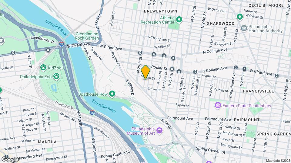 833 N Newkirk St Map and Location Details