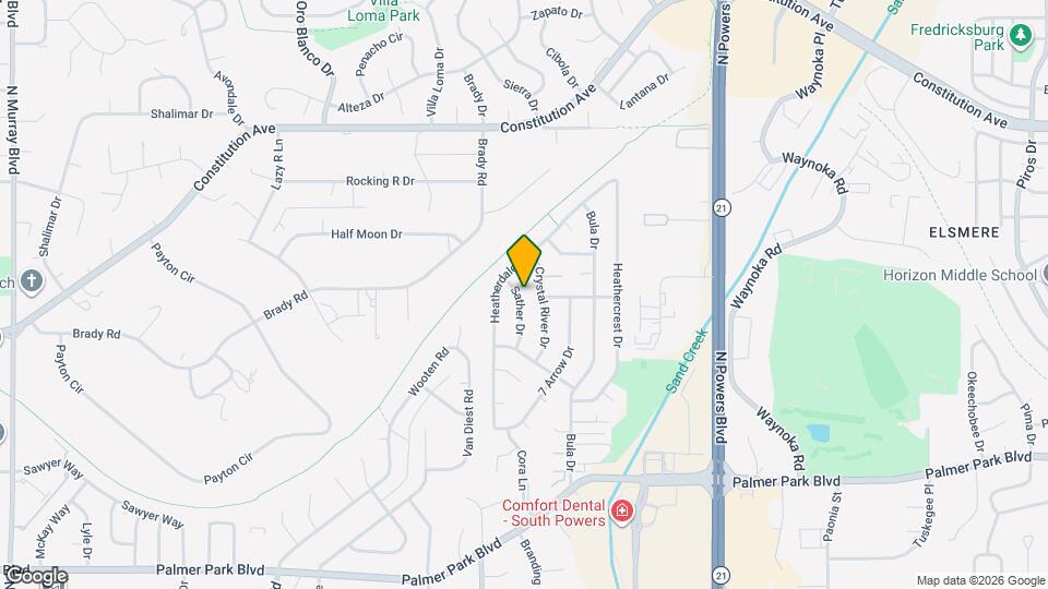 2125 Sather Dr Map and Location Details