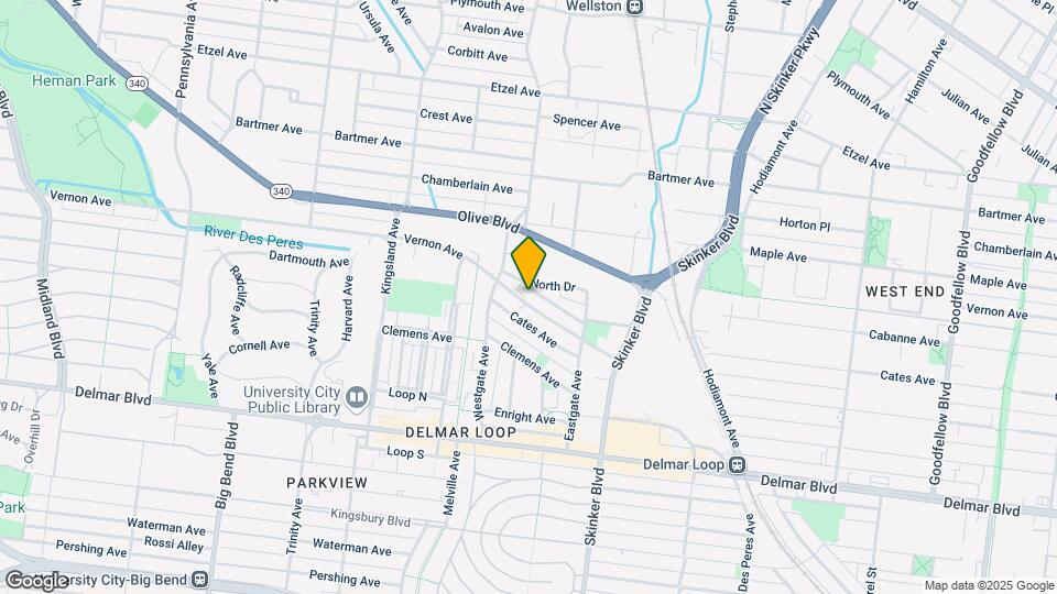 6318 Cabanne Ave Map and Location Details