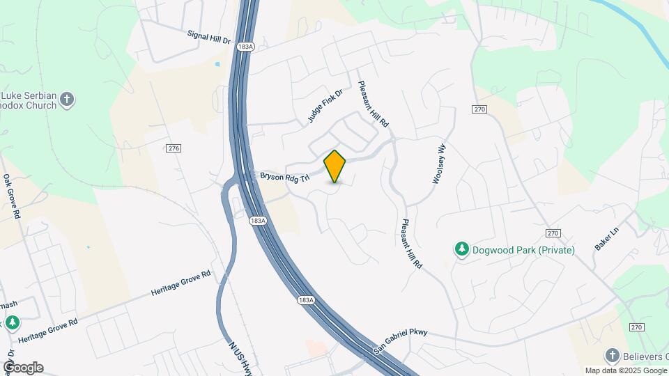 605 Raglands Rd Map and Location Details