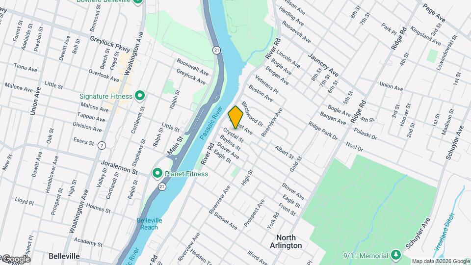 254 Crystal St Map and Location Details