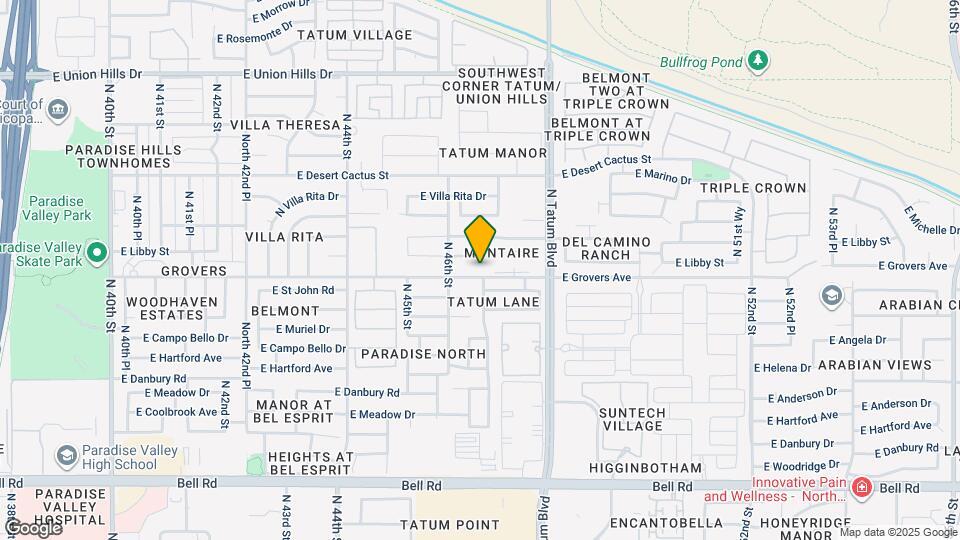 4638 E Grovers Ave Map and Location Details