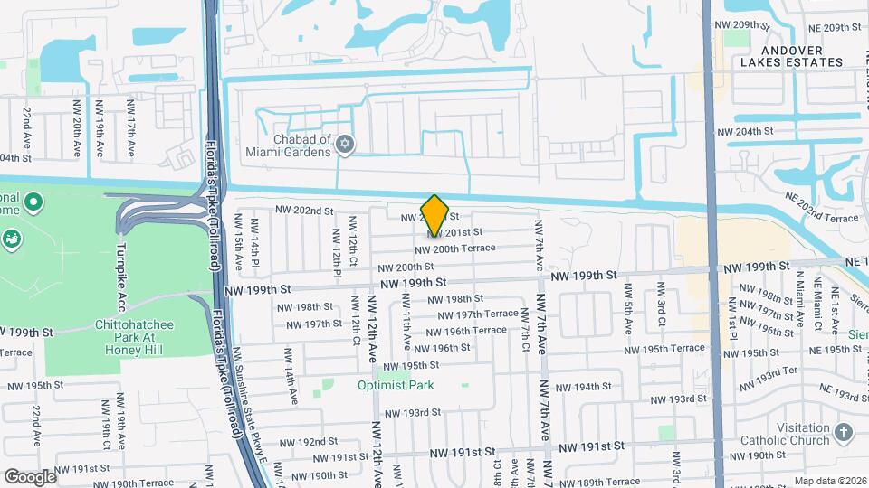 971 NW 200th Terrace Map and Location Details