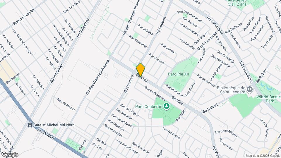 9090 Viau Boul Map and Location Details