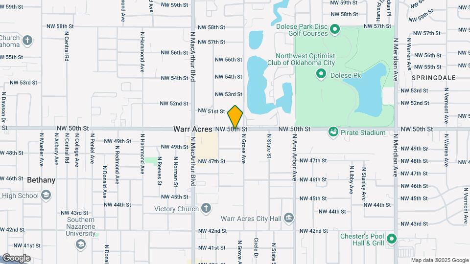 5712 NW 50th St Map and Location Details