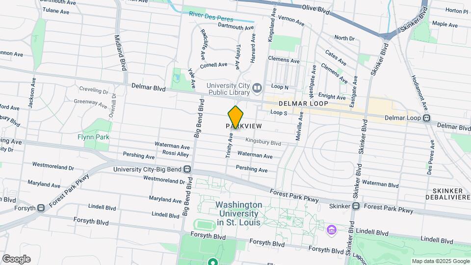 6837 Kingsbury Blvd Map and Location Details