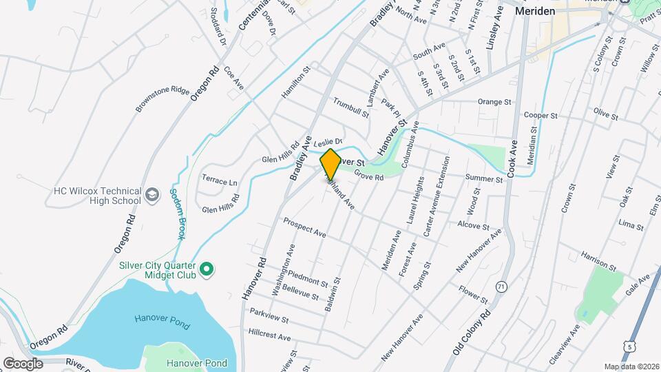 272 Highland Ave Map and Location Details