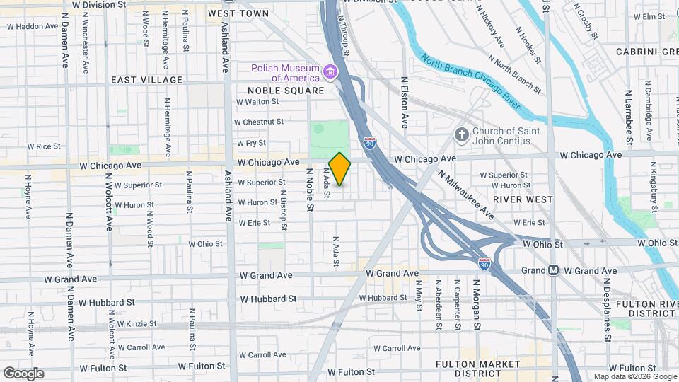 712 N Throop St Map and Location Details