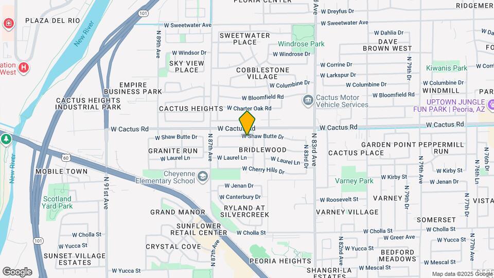 8543 W Shaw Butte Dr Map and Location Details