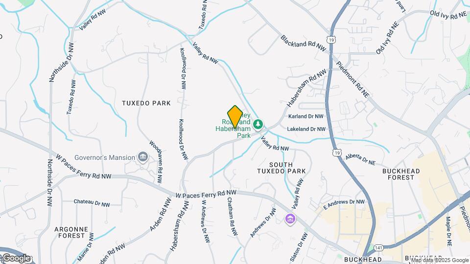 3418 Habersham Rd NW Map and Location Details
