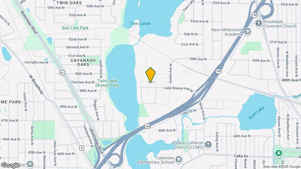 4204 Lake Breeze Ave N Map and Location Details