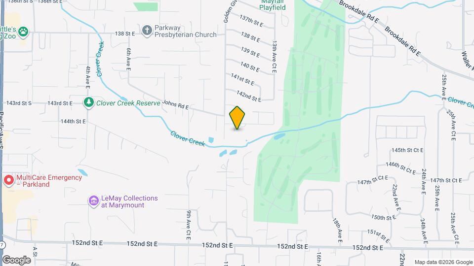 14417 11th Ave Ct E Mapa y Detalles de la Ubicación