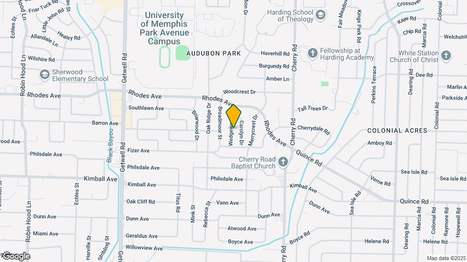 1298 Wedgewood St Map and Location Details