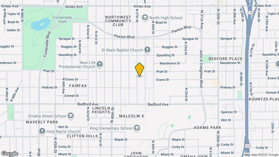 3537 N 37th St Map and Location Details