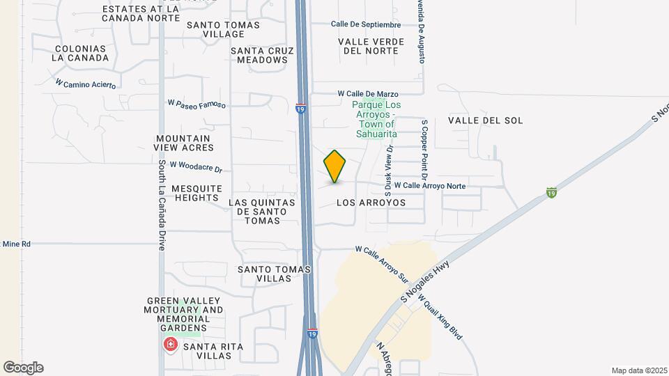 893 W Placita Canalito Map and Location Details