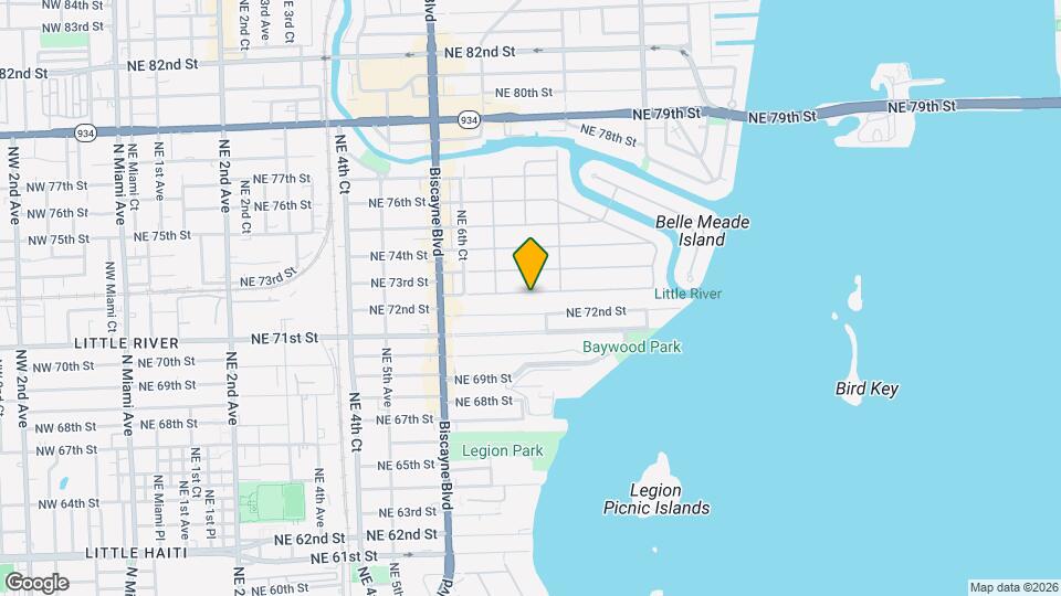750 NE 72nd Terrace Mapa y Detalles de la Ubicación