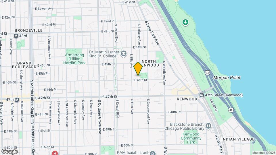 1020 E 46th St Map and Location Details