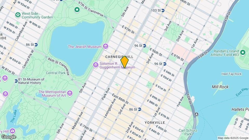 116 E 91st St Map and Location Details