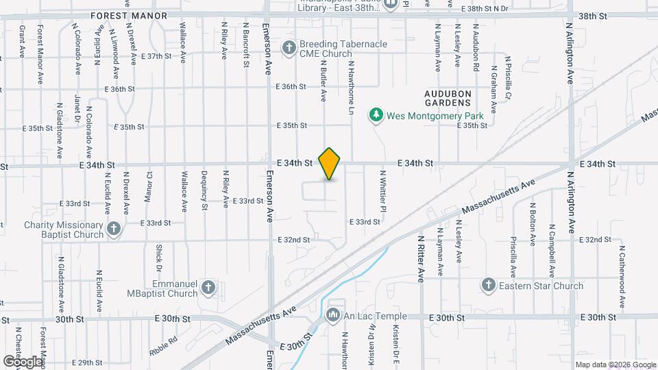 3331 N Butler Ave Map and Location Details