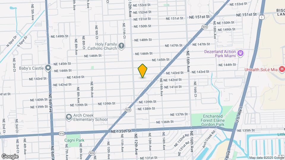 1265 NE 142nd St Map and Location Details