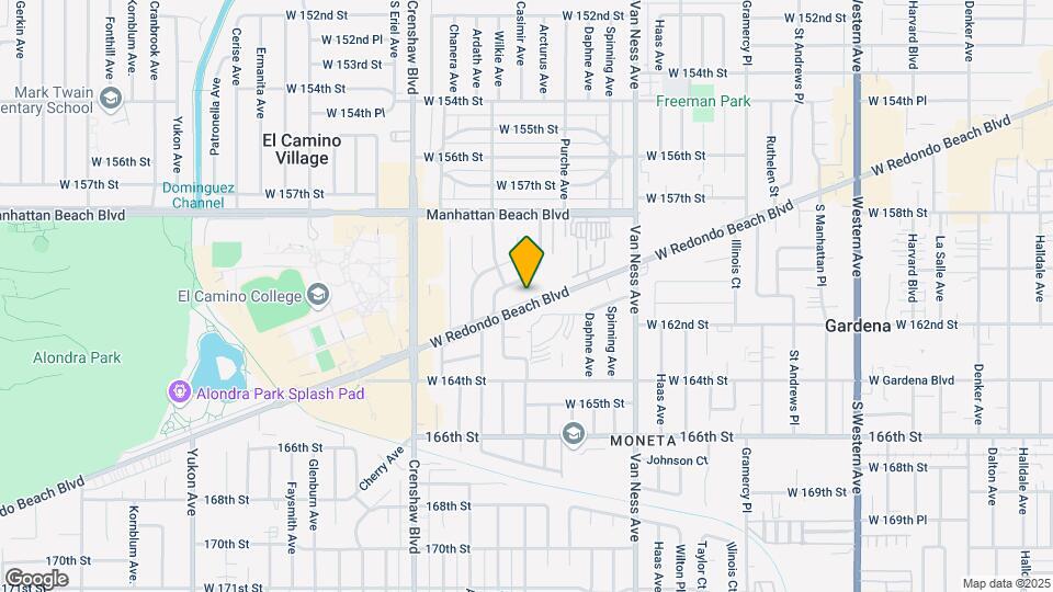 2611 W Redondo Beach Blvd Mapa y Detalles de la Ubicación