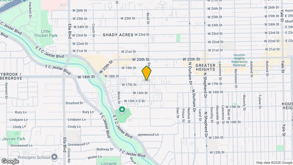 1107 W 17th St Map and Location Details